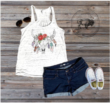Load image into Gallery viewer, Boho Skull Tank *Made to order*