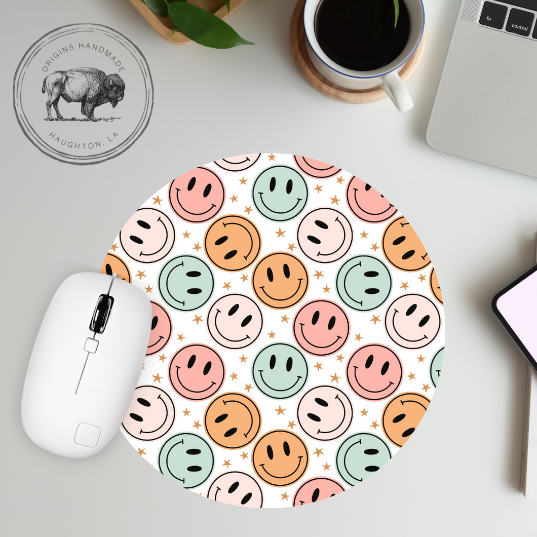 Retro Smiles Neoprene Mousepad