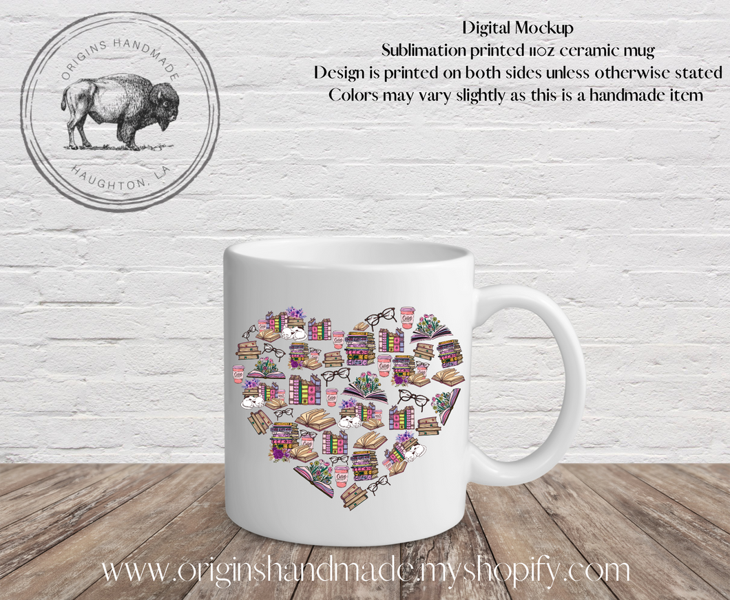 Book Love Coffee Mug *Made to Order*