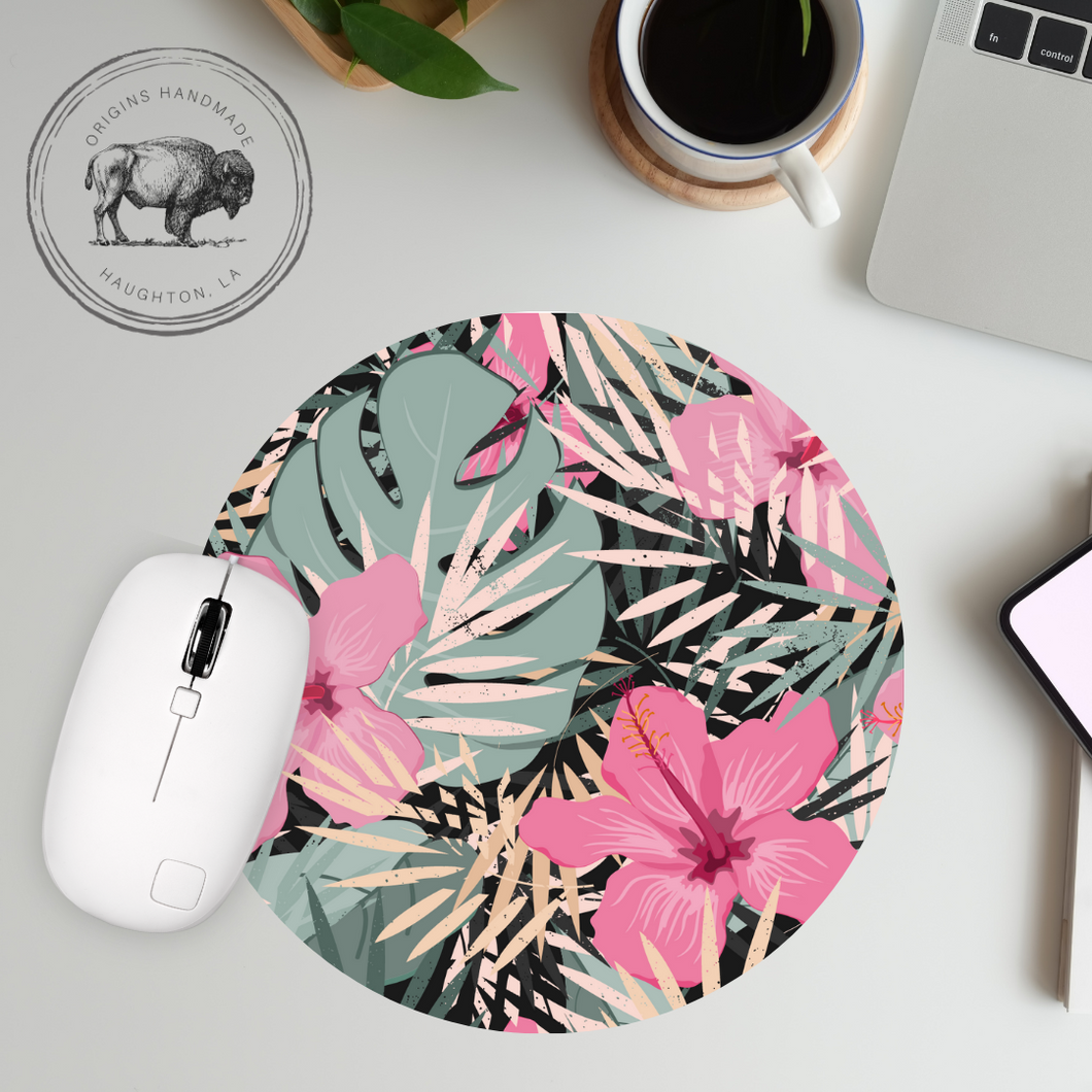 Hibiscus Neoprene Mousepad