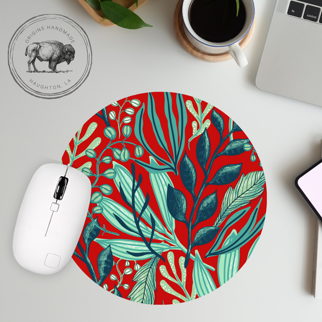 Green Foliage Neoprene Mousepad