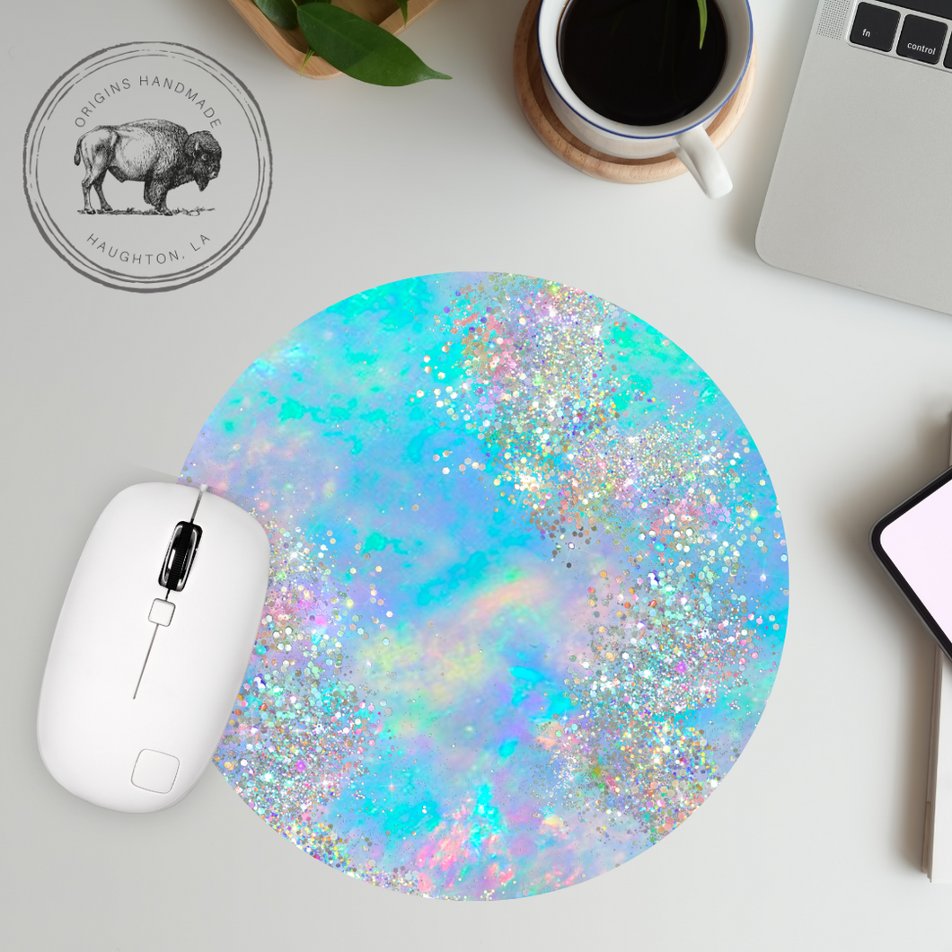 Blue Opal Neoprene Mousepad