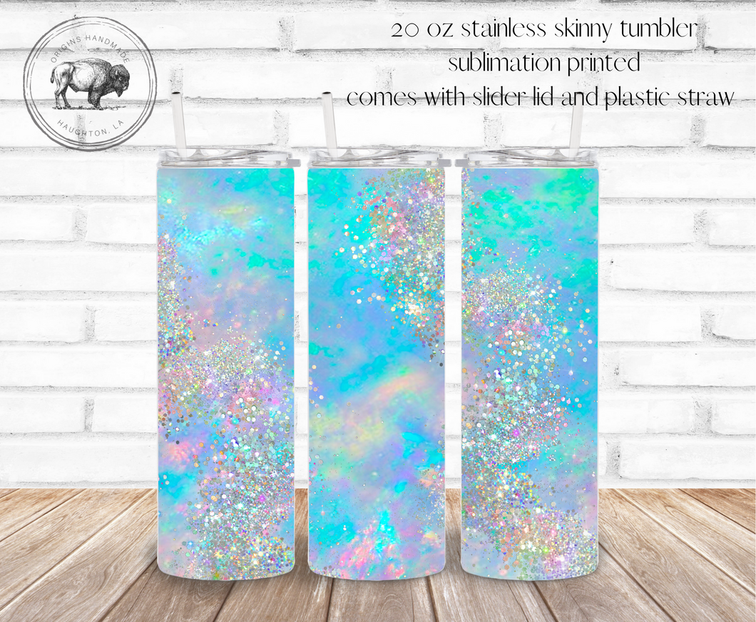 Blue Opal 20oz Skinny Tumbler *Made to Order*