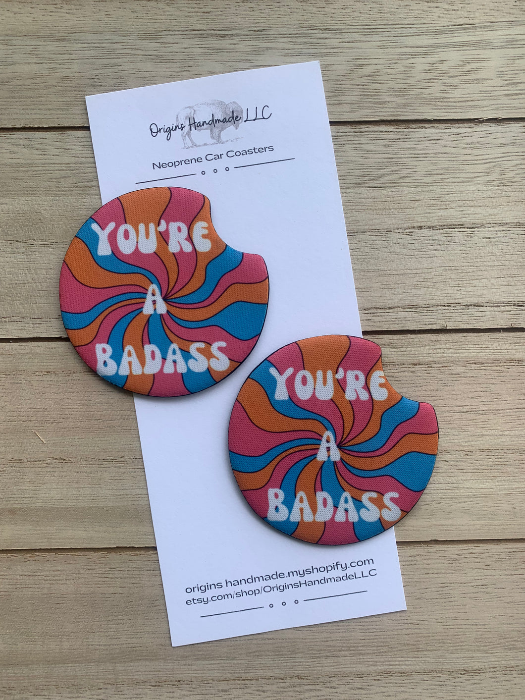 You're a Badass Car Coasters