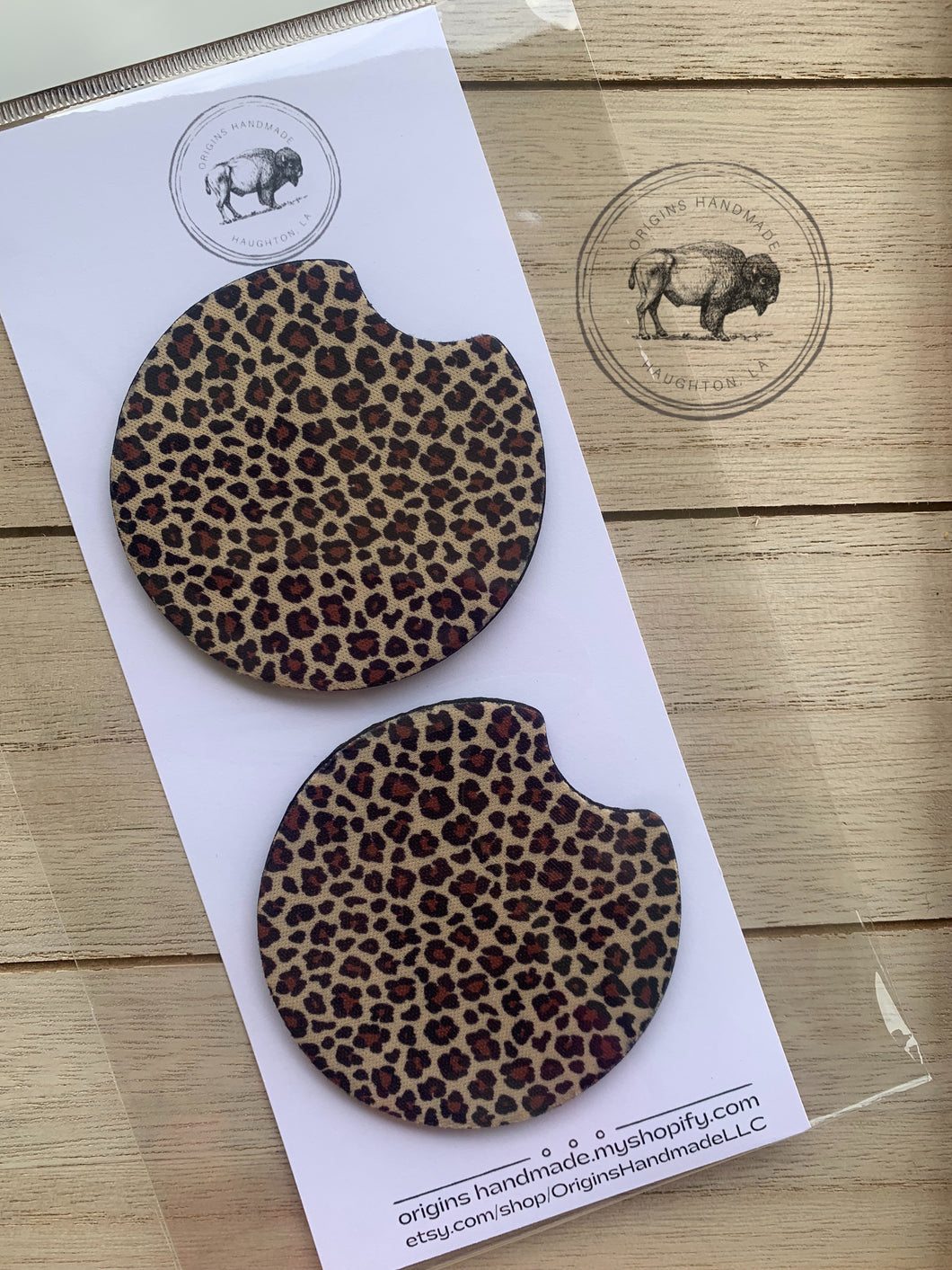 Leopard Car Coasters