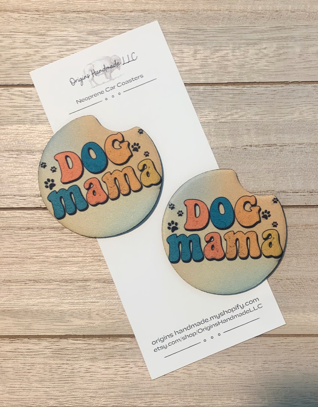 Dog Mama Car Coasters