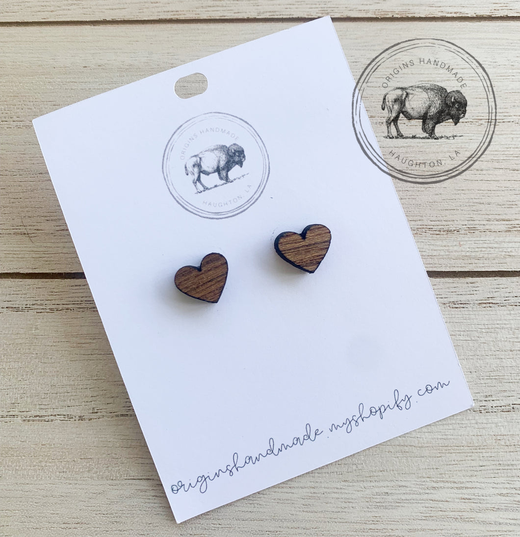 Heart Stud Earrings